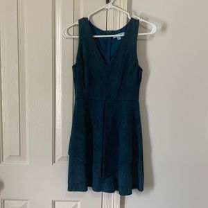 She and Sky, small teal dress